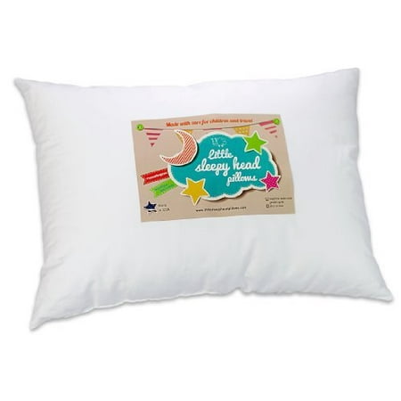 Little Sleepy Head Toddler Pillow White 13 X 18 Made In Usa