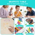 thumbnail image 5 of Pirecart Kids Table & 4 Chairs Set, Height Adjustable Children Activity Table Set for Ages 2-10, Green, 5 of 8