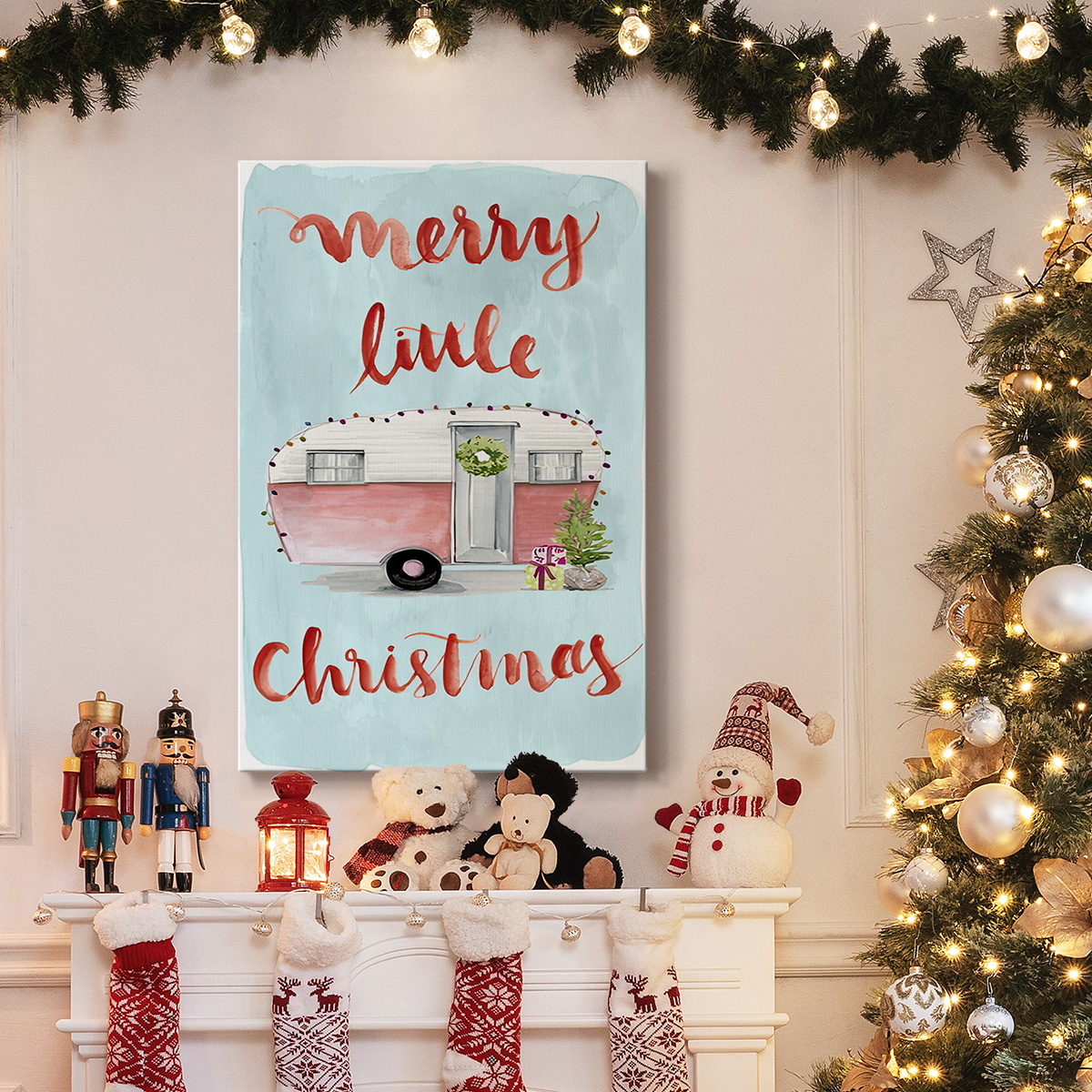 Christmas Cars Collection B- Gallery Wrapped Canvas