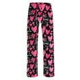 thumbnail image 4 of LEBONYARD Womens Pants with Pockets,Womens Pants Clearance under $10,Women's Home Pocket Print Pajamas Daily Home Clothes Long Pants Hot Pink XXXL, 4 of 4