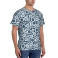 thumbnail image 2 of Bixox Men's Sunflowers Printed Short Sleeve Skinny Athletic T-Shirt, 2 of 6