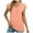 Pink, variant on Hiiyo Women's V-Neck Short Sleeve T Shirt Summer Loose Casual T-Shirt Tee, Green S