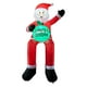 thumbnail image 2 of Papá Noel inflable navideño para decoración del hogar, novedoso Papá Noel inflable iluminado con luces LED para patio, césped y jardín, adaptador para, 2 of 8