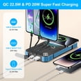 thumbnail image 2 of Cargador solar Power Bank Saraupup 49800 mAh con 6 salidas, 2 of 7