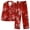 Red, variant on Lorytime Christmas Pjs Sets for Women Candy Long Sleeved Collared Tops Elastic Waist Pants Holiday Sleepwear Gift