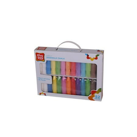 Play Day Sidewalk Chalk, 52 Pieces