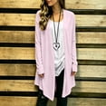 thumbnail image 6 of Fall Fashion Must Haves For Women Solid Linen-cotton Cardigan Casual Long Sleeve Open Front Fall/Winter Jacket Outwear, 6 of 9