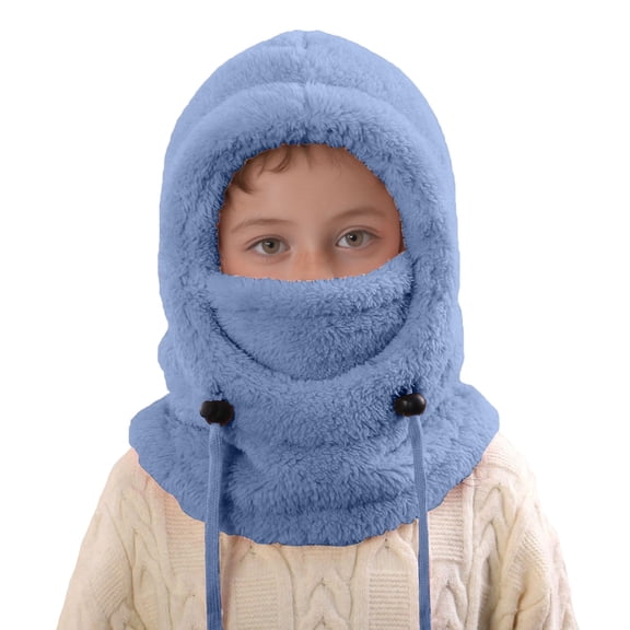 Kids Winter Thermal Hat with Ear and Neck Gaiter for Outdoor Cold Weather Activities