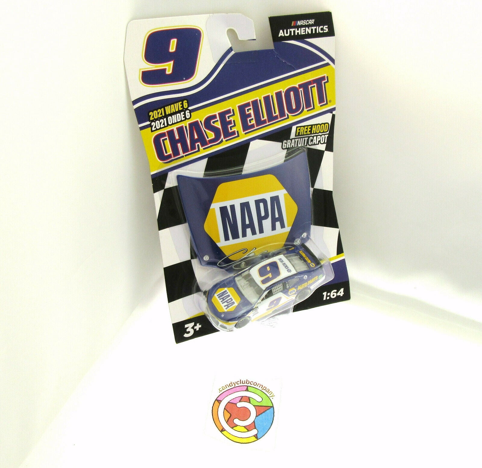 Chase Elliot ~ NAPA Auto Parts Car ~ NASCAR Authentics ~ Die Cast 1:64 Scale