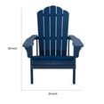 thumbnail image 5 of West Outdoor Patio Adirondack Chair, 30 Inch, Wood Style Blue Finish, 5 of 5
