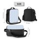 thumbnail image 2 of Fotbe Gray White Floral Lonchera Bolsa de Almuerzo para Hombres y Mujeres, Lonchera de Gran Capacidad, Bolsa de Almuerzo Reutilizable, Bolsa Térmica Aislante, 2 of 7