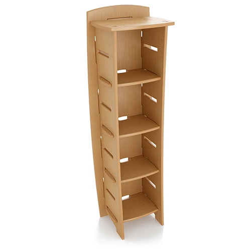 No Tools Assembly Bookcase, Wheat