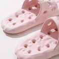 thumbnail image 5 of HNMKIU Unisex Openwork Bath Slippers for Couples Water Friendly for Outdoor Shower and Indoor Home Comfort Women's Slippers Pink,41, 5 of 6