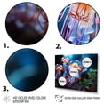 thumbnail image 3 of Designart "The Ocean s Glow Illuminated by Jellyfish V" Animals Canvas Art Print, 3 of 5