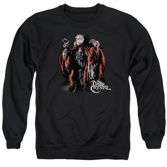 Dark CrystaLong Sleevekeksis Adult Crewneck Sweatshirt Black