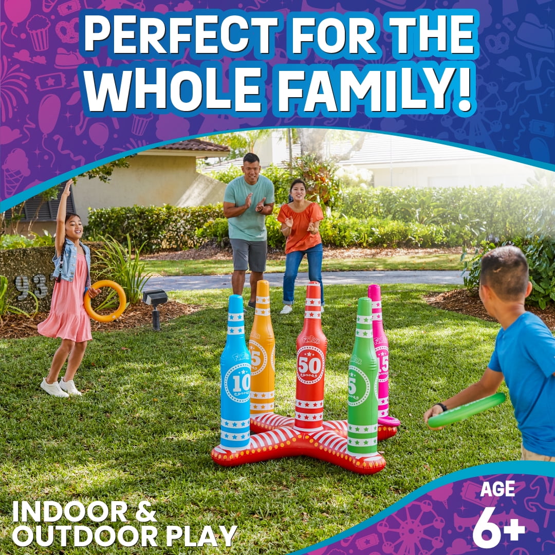 FunPark Ring Toss Outdoor Games – Giant Pool Toys, 3 Feet Tall, Inflatable Pool Accessories, Outdoor Toys for Kids, Adults and Family
