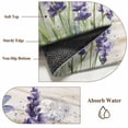 thumbnail image 5 of Dragonfly Lavender Runner Rugs 2x6 ft Purple Floral Vintage Wood Grain Washable Hallway Rugs Non-Slip Floor Mats Absorbent Carpet Bedside Runners for Bedroom Kitchen Bathroom Laundry Room, 5 of 9