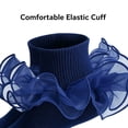 thumbnail image 7 of TELOLY 2Pairs Kids Socks,4-6 Years Old Ruffle Socks,3D Anti-Slip Heel Lace Socks,Combination2, 7 of 7