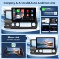 thumbnail image 3 of Radio para Auto Leadfan Honda Civic 2006-2011 Pantalla Táctil 10.1" Android 13, 3 of 8