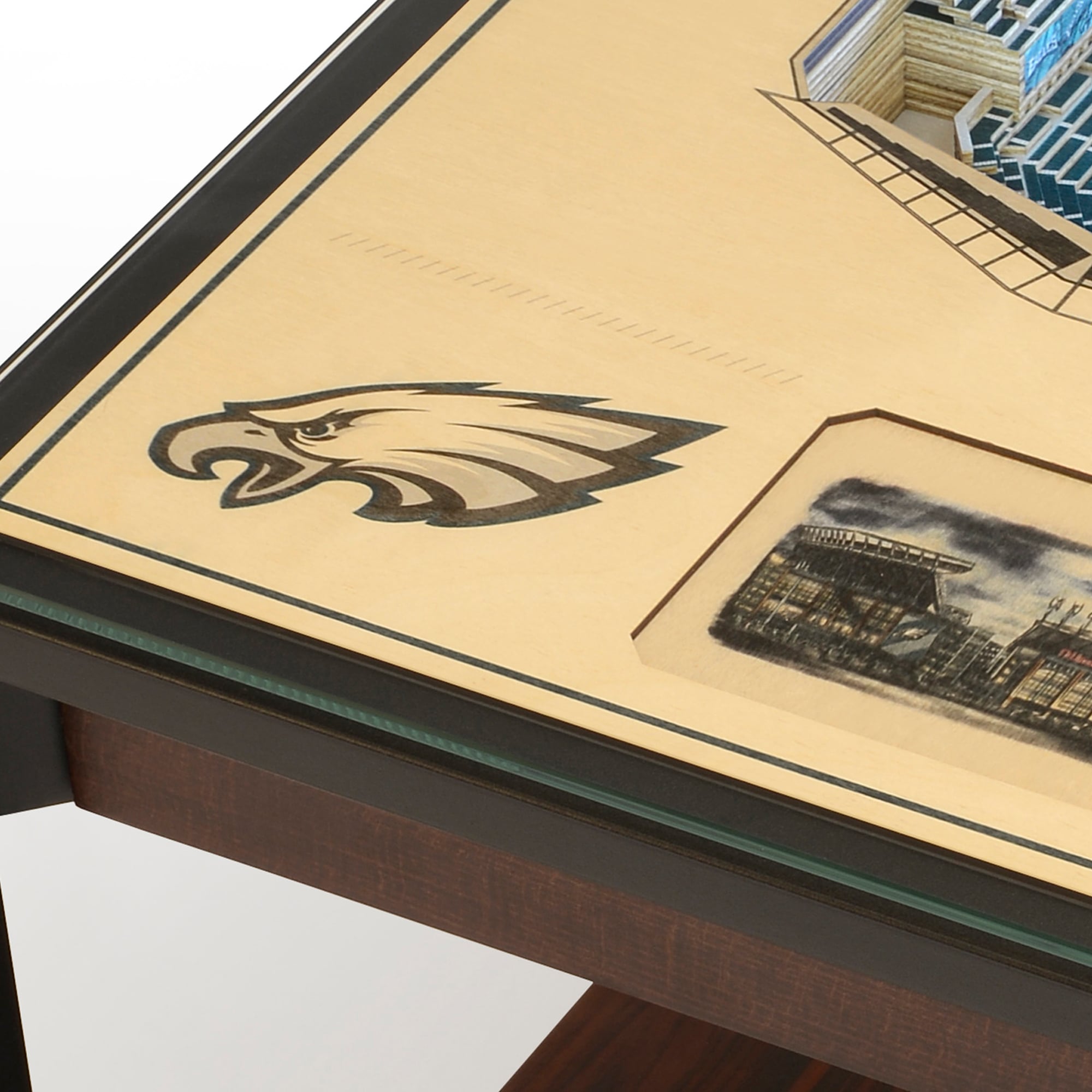 IDNA Philadelphia Eagles 25-Layer StadiumView Lighted End Table