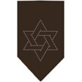 thumbnail image 1 of Star Of David Rhinestone Bandana Cocoa Large, 1 of 1