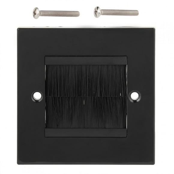 Panel de pared con cepillo, prevención de polvo, cepillo, cable, placa de pared, panel, cepillo, toma de pared, compacto y liviano