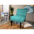thumbnail image 2 of MJL Furniure Designs MJL Furniture Samantha Largo Button Tufted Accent Chair Teal, 2 of 5