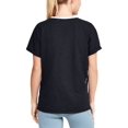 thumbnail image 2 of Under Armour Women’s Charged Cotton Ringer T-Shirt, Black, XX-Large, 2 of 2