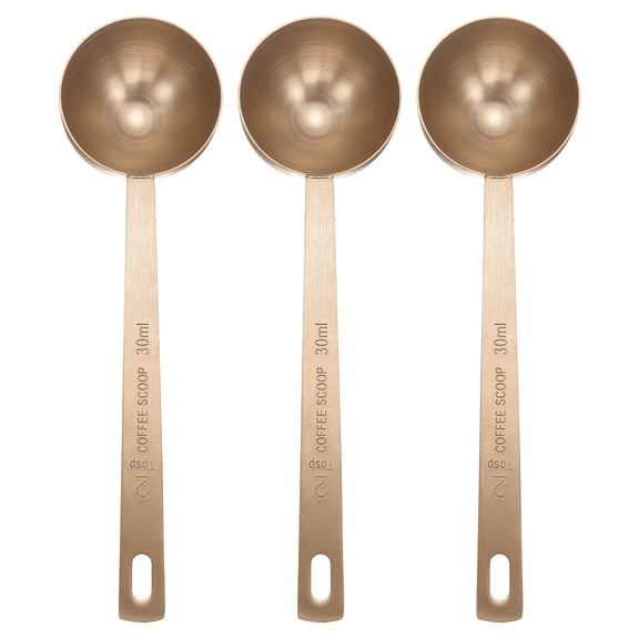 Uxcell 3pcs Single Measuring Spoon 2tbsp (6tsp, 30ml) Stainless Steel Spoon, Rose Gold