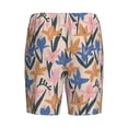 thumbnail image 4 of Yiaed Lilies Flowers for Men's Soft Sleep Pajama Short Lounging Pajama Shorts-X-Large, 4 of 8