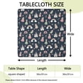 thumbnail image 2 of Princess Castle Rainbow Pattern Square Fitted Tablecloth with Elastic Edge,Square Table Cover,Washable Elastic Table Cover for Home Kitchen Party Decor 36"x36", 2 of 6