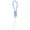 Royal Blue, variant on SharkTRUE 2-in-1 Type-C Charging Cable Lanyard, 18cm Braided Nylon, PD Fast Charge 480Mbps Data, 1 Piece