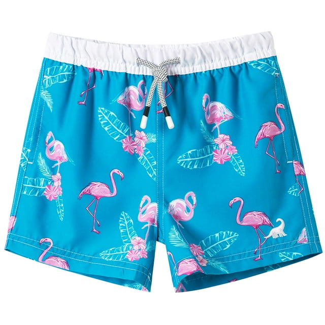 Boys' UPF 50+ Swim Trunks — Quick-Dry With Mesh Liner, Sun Protective Swimwear