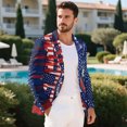 thumbnail image 5 of Psesaysky Statue Of Liberty 250 Year Print Men's Blazers & Suit Jackets, Lightweight Single Button Suit Jacket Long Sleeve Polyester Sport Coat for Prom, 5 of 8