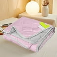 thumbnail image 4 of Home Savings Items!Kyusrd Cool Feeling Silk Fiber Summer Comforter Summer Cooler Gift Comforter Conditioner Comforter Solid Color, 4 of 6