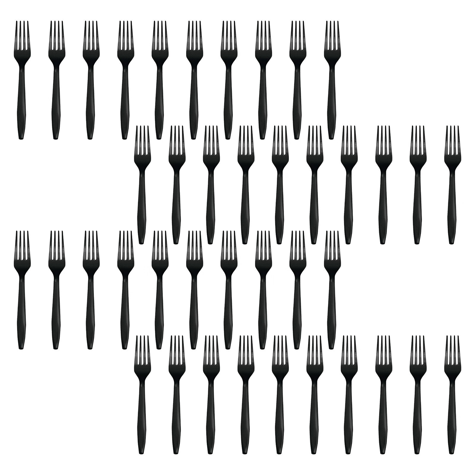 tableware set Clear Plastic forks Party Disposable forks Utensils