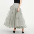 thumbnail image 5 of Mgmyaa Women's Tulle Long Skirt High Waisted Puffy Prom Skirt Mesh Ballerina Skirt Flowy Layered Formal Party Tiered Skirt, 5 of 8