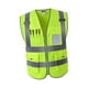 thumbnail image 2 of 4 Chalecos de Seguridad con Cremallera de Alta Visibilidad , Verde L L verde brillante, 2 of 8