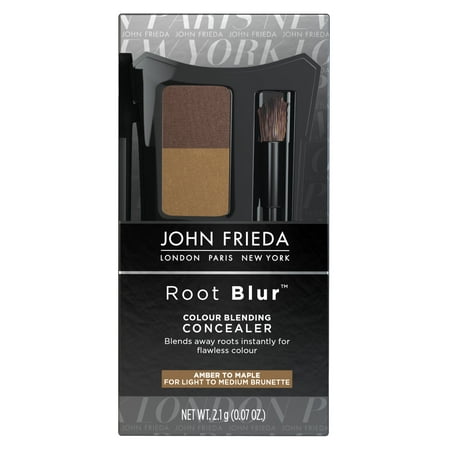 John Frieda Root Blur Root Concealer Dual Shade Mineral-pressed Powder Compact Amber to Maple, 0.07