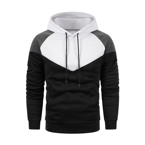 WILLBEST Sudaderas De Hombre para Hombre, Sudadera con Capucha y Cordón con Bloques De Color, Informal, De Negocios, A La Moda, Holgada y Cómoda XGrande