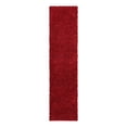 thumbnail image 5 of Unique Loom Everyday Shag Collection Area Rug - Solid (2' 6" x 10' Runner Cherry Red), 5 of 5
