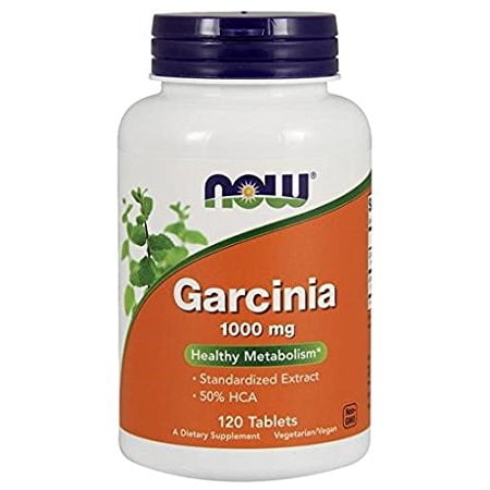 NOW Foods Garcinia Cambogia Metabolism Support Weight Loss Tablets, 1000 mg., 120