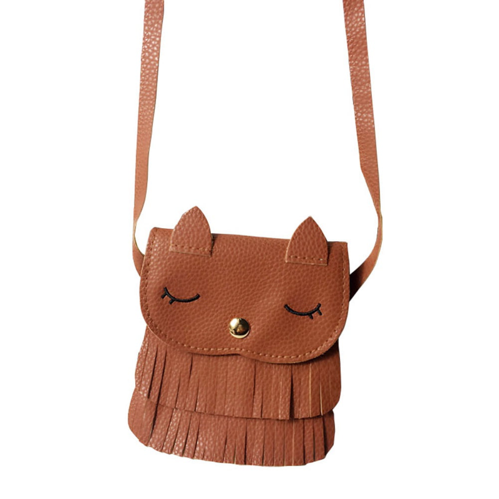 Cute Mini Shoulder Bag PU Leather Handbag Tote Crossbody Purse for Kids Girls 