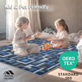 thumbnail image 4 of ODIKA 4'x6' Machine Washable Non-Slip Area Rug, Modern Interlocking Design High Traffic Rug, Blue, 248587, 4 of 7