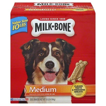 - Milk-Bone Original Dog Biscuits for Medium-sized Dogs, 10-Pound