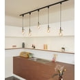 thumbnail image 5 of FSLiving Bronze E26 Socket with Switch Retro Classic Design H-Type Track Light 39.3 Inches Twisted Cord Pendant Lamp for Aisle Loft Farmhouse DIY,Customizable (No Bulb,No Ceiling Track) - 1 Light, 5 of 8