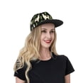 thumbnail image 4 of Flat Bill Trucker Hats for Women Men - Alpaca Cute llamas cactus funny Adjustable Flat Baseball Cap Snapback Hats Dad Hats for Men, 4 of 7