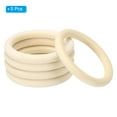 thumbnail image 3 of Unique Bargains 80mm Wooden Rings for Crafts, 5 Pack Natural Wood Rings Unfinished Wood Loop Circle, 3 of 8