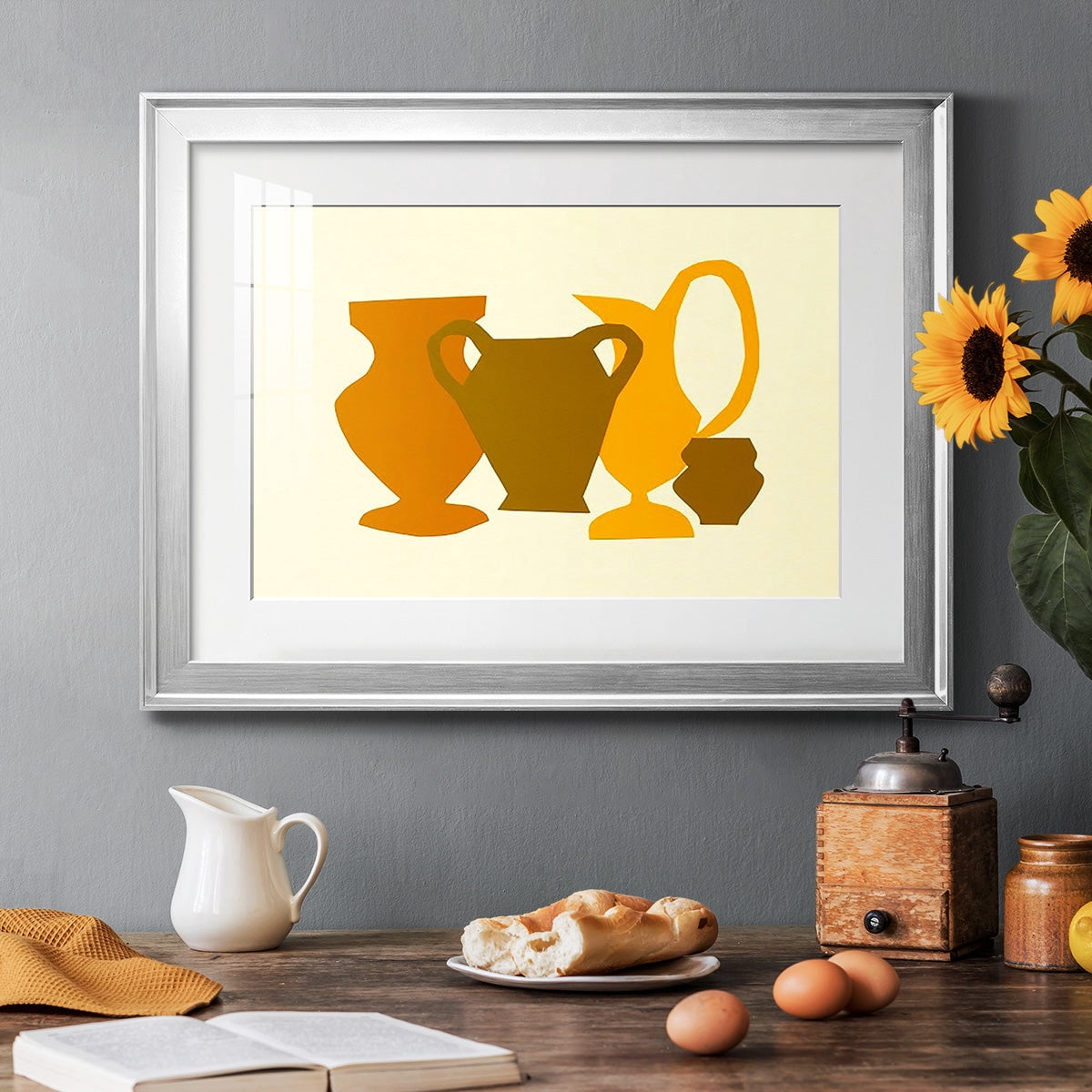 Posing Pottery II Premium Framed Print - Ready to Hang