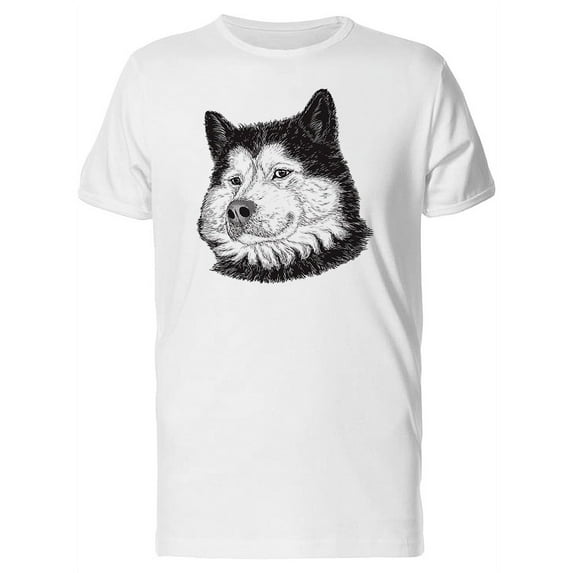 Adult Dog Head In B&W, Male XX-Large